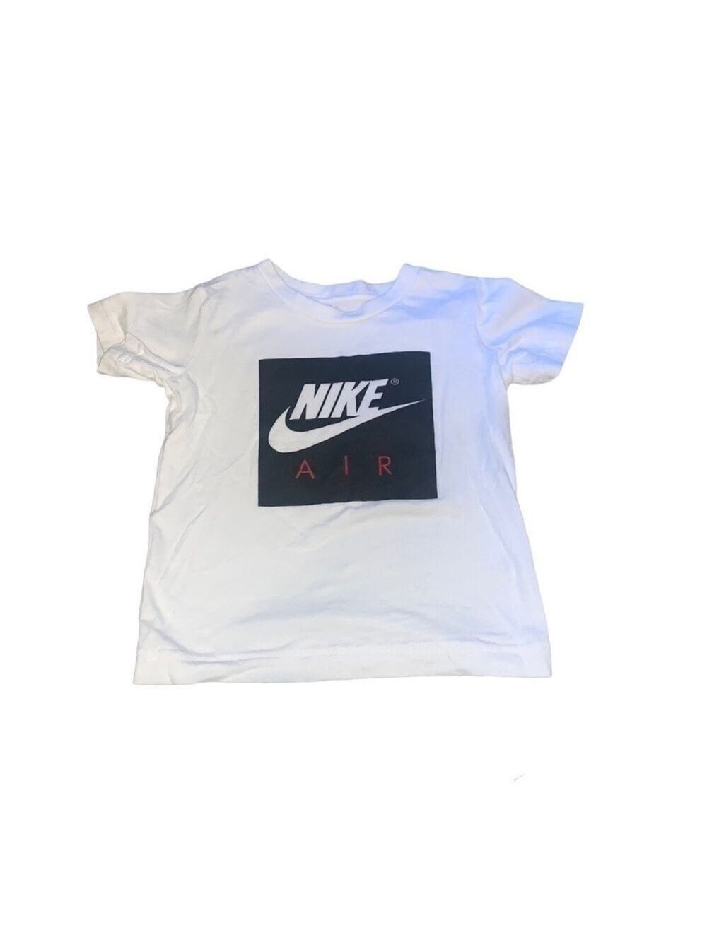 NIKE White Logo Short Sleeve T-shirt 3T